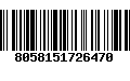 Código de Barras 8058151726470