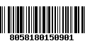 Código de Barras 8058180150901