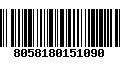 Código de Barras 8058180151090