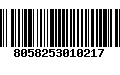 Código de Barras 8058253010217