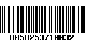 Código de Barras 8058253710032