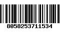 Código de Barras 8058253711534