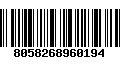 Código de Barras 8058268960194