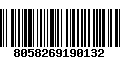 Código de Barras 8058269190132