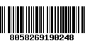 Código de Barras 8058269190248