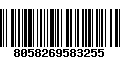 Código de Barras 8058269583255