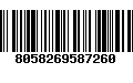 Código de Barras 8058269587260