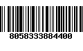 Código de Barras 8058333884400