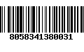 Código de Barras 8058341380031