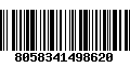 Código de Barras 8058341498620