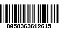 Código de Barras 8058363612615