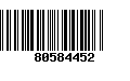 Código de Barras 80584452