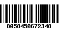 Código de Barras 8058450672348