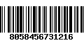 Código de Barras 8058456731216