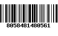 Código de Barras 8058481480561