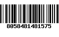 Código de Barras 8058481481575