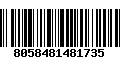 Código de Barras 8058481481735