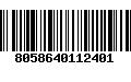 Código de Barras 8058640112401