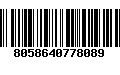 Código de Barras 8058640778089