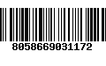 Código de Barras 8058669031172