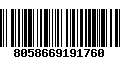 Código de Barras 8058669191760