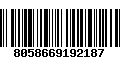 Código de Barras 8058669192187