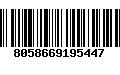 Código de Barras 8058669195447