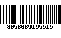 Código de Barras 8058669195515