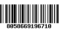 Código de Barras 8058669196710