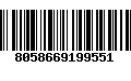 Código de Barras 8058669199551