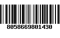 Código de Barras 8058669801430