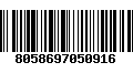 Código de Barras 8058697050916