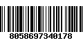 Código de Barras 8058697340178