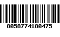 Código de Barras 8058774180475