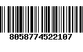 Código de Barras 8058774522107