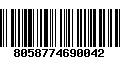 Código de Barras 8058774690042