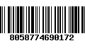 Código de Barras 8058774690172