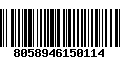 Código de Barras 8058946150114