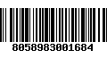 Código de Barras 8058983001684