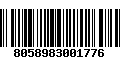 Código de Barras 8058983001776