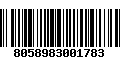 Código de Barras 8058983001783