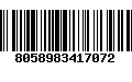 Código de Barras 8058983417072