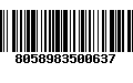 Código de Barras 8058983500637