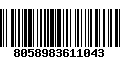 Código de Barras 8058983611043