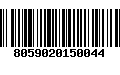 Código de Barras 8059020150044