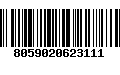 Código de Barras 8059020623111