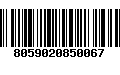 Código de Barras 8059020850067