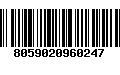 Código de Barras 8059020960247