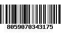 Código de Barras 8059070343175