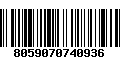 Código de Barras 8059070740936